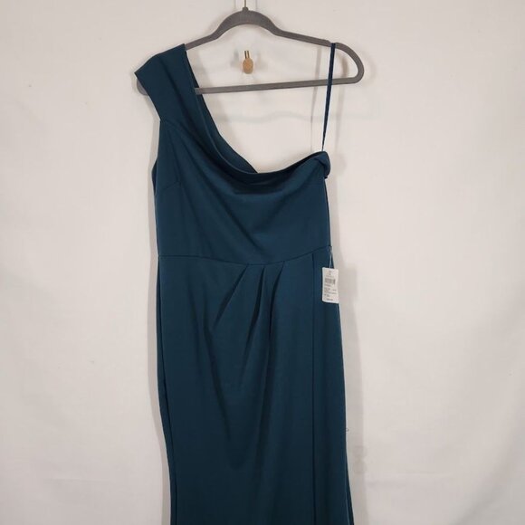 Windsor Susana Asymmetric‎ Off-Shoulder Mermaid Dress in Hunter - Size XL - Picture 4 of 11